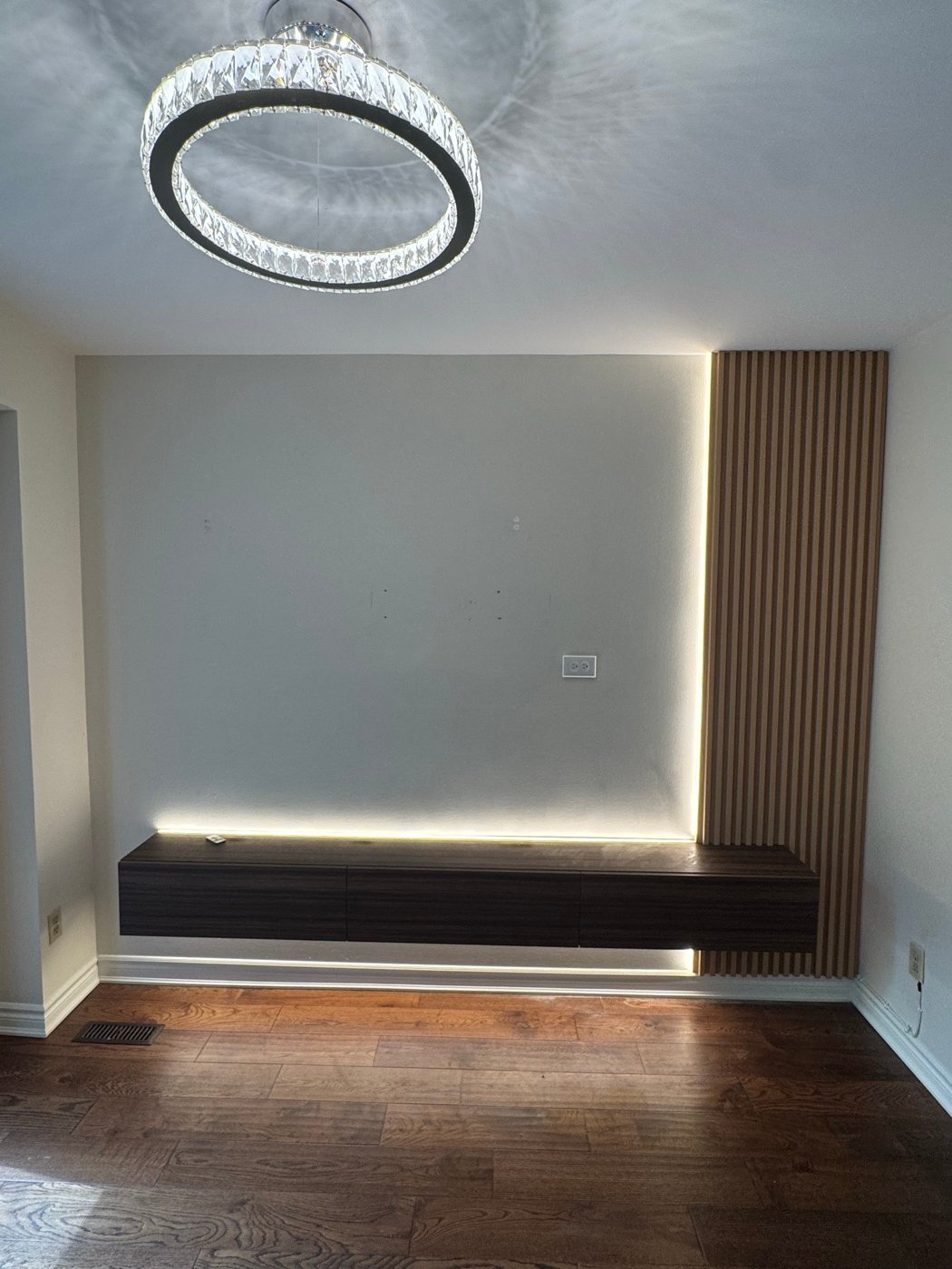 Fluted feature wall